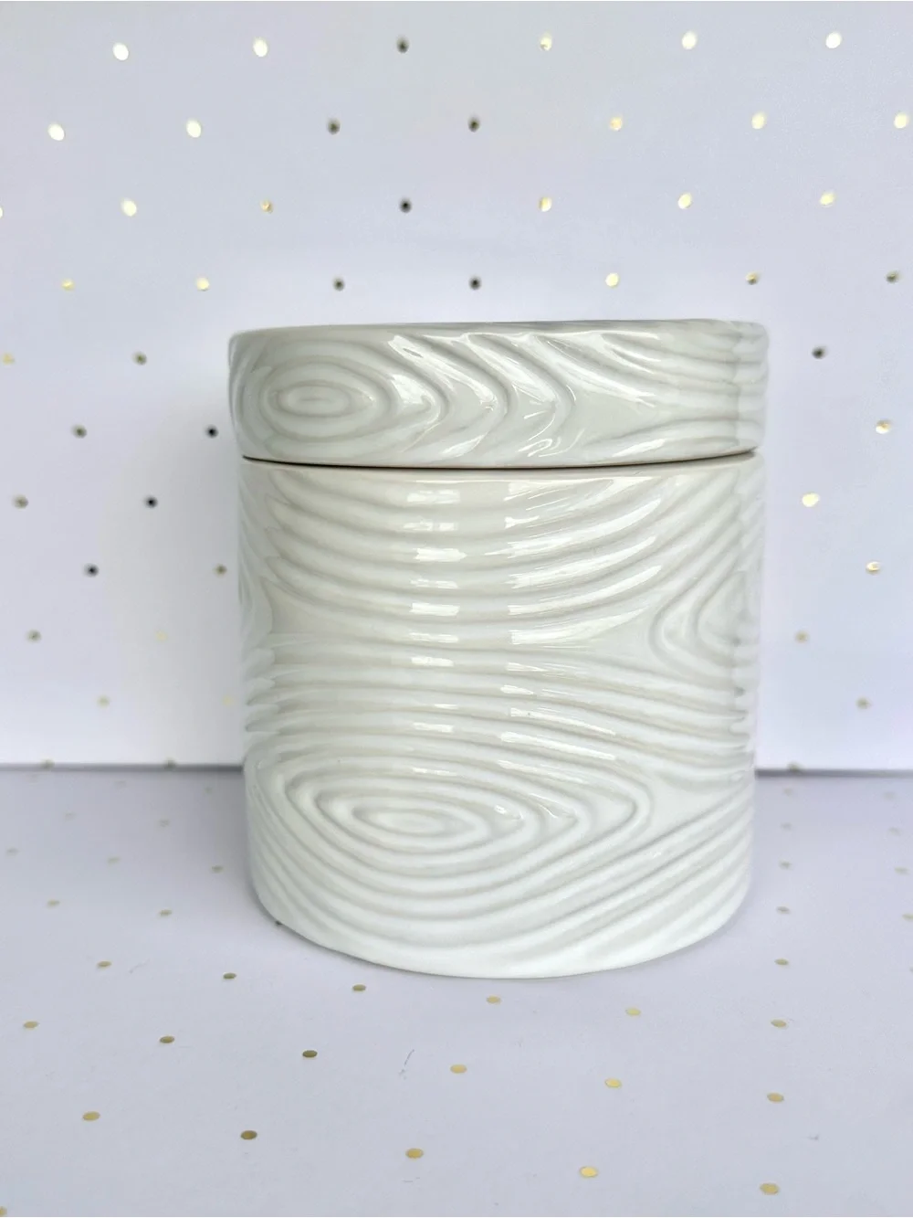 Temptations by Tara set of 2 Bacon Grease Ceramic Containers NIB